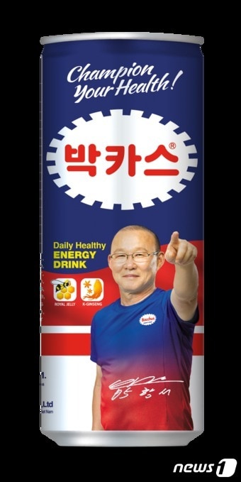 박항서 감독이 모델인 베트남 '캔박카스' 이미지. ⓒ News1