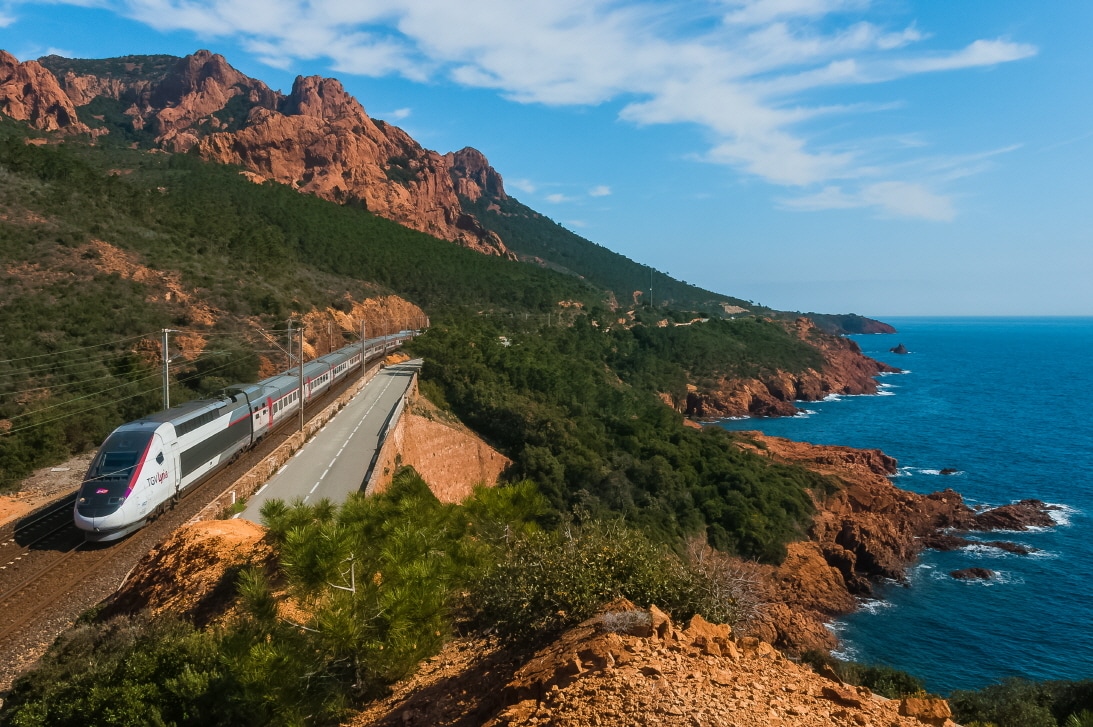 유럽 인기 철도 중 하나인 테제베(TGV). 레일유럽 제공