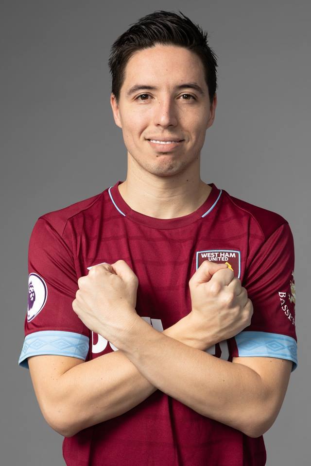 웨스트 햄 유나이티드에 입단한 사미르 나스리(웨스트 햄 공식 페이스북 캡처) ⓒ News1
