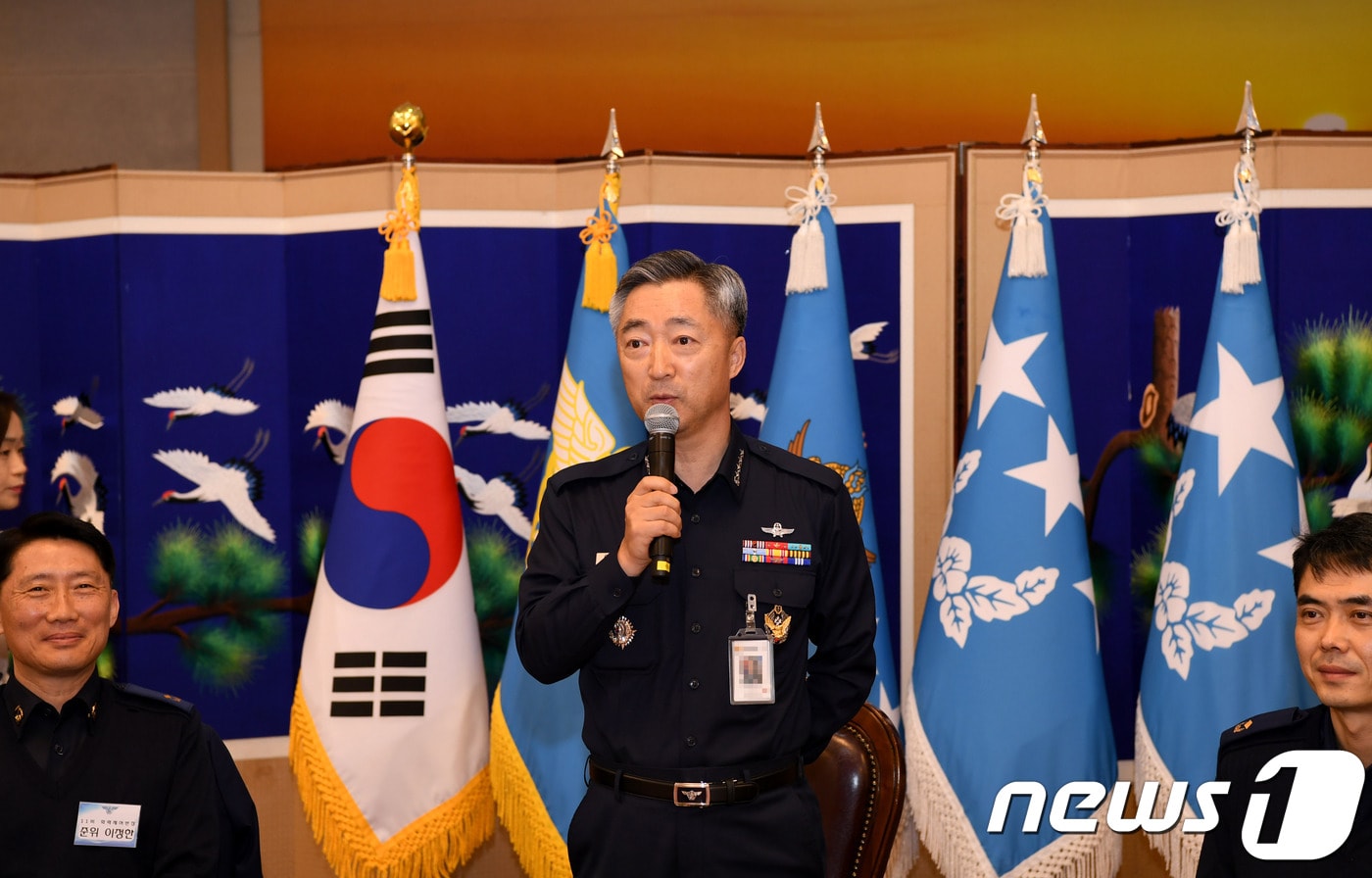 이왕근 공군참모총장이 격려사를 하고 있다.(공군 제공)ⓒ News1