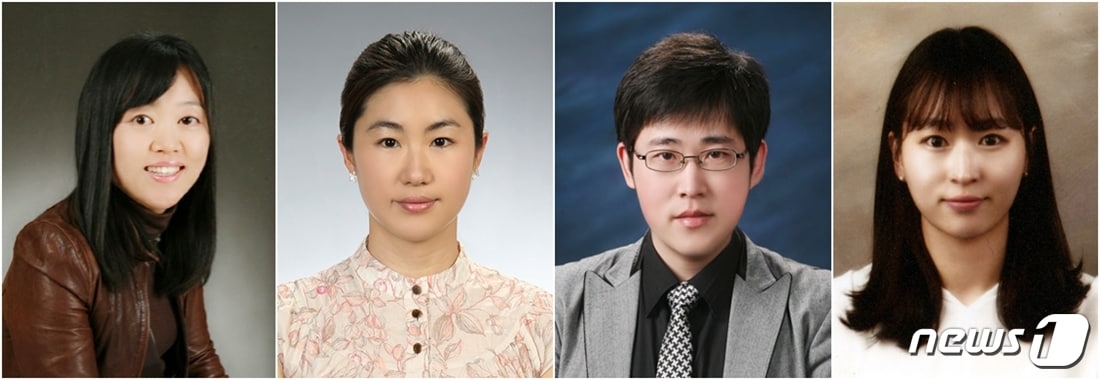 충북도교육청이 선정한 2019년 3분기 친절공무원들. 왼쪽부터 정책기획과 이정원 장학사, 미래인재과 류승덕 주무관, 감사관실 김우일 주무관, 공보관실 박지희 주무관.(충북도교육청 제공)2019.10.1/ⓒ 뉴스1