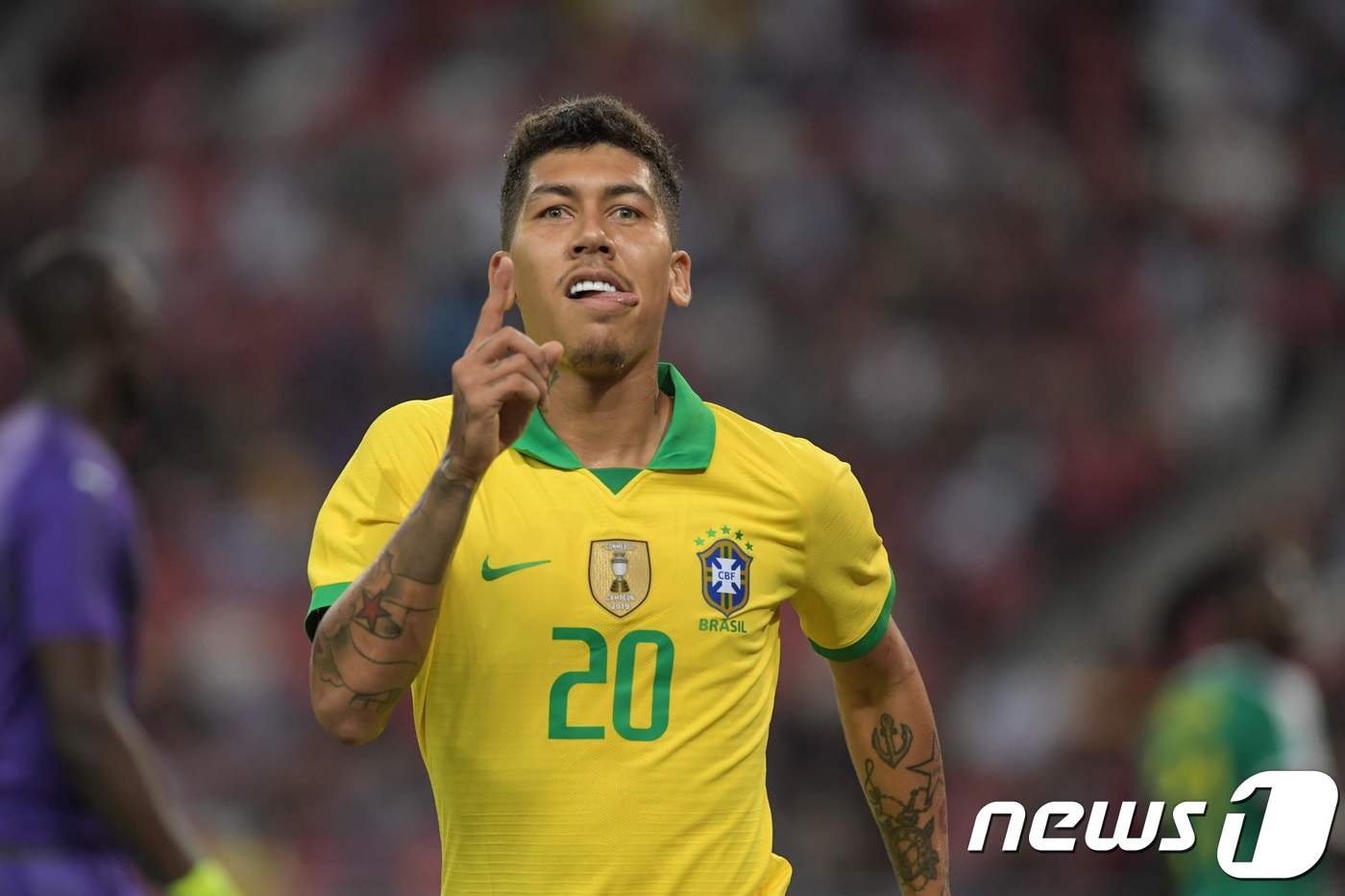 브라질 대표팀의 호베르투 피르미누. ⓒ AFP=뉴스1