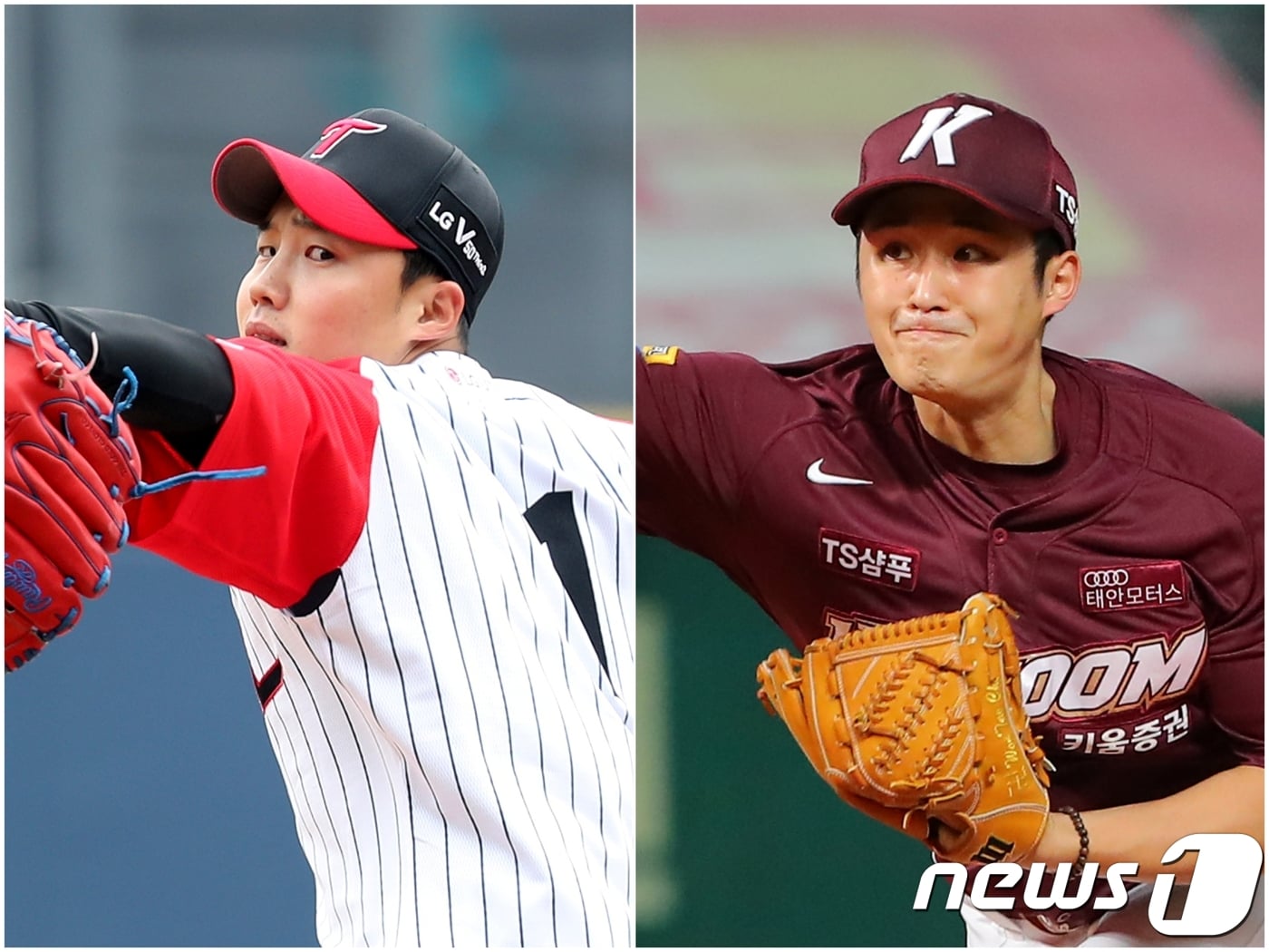 LG 트윈스 임찬규와 키움 히어로즈 최원태가 10일 서울 잠실구장에서 열리는 2019 신한은행 마이카 KBO 준플레이오프 4차전 선발투수로 등판한다. ⓒ 뉴스1