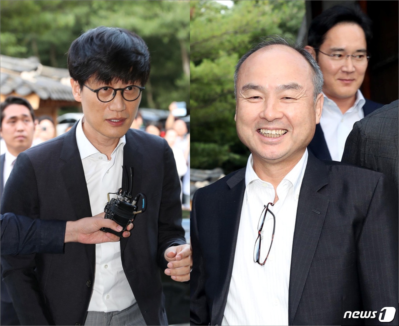 이해진 네이버 GIO와 손정의 소프트뱅크 회장/ⓒ 뉴스1