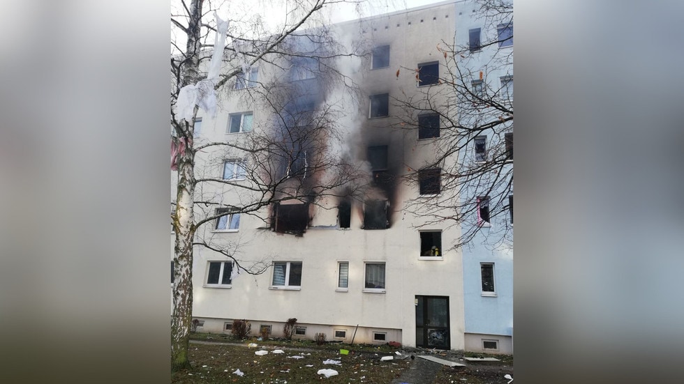 독일 동부 도시 블랑켄부르크의 한 아파트 건물에서 폭발이 발생했다. ⓒPolizei Magdeburg