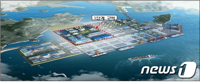 목포신항 배후단지 조성공사.(목포해수청 제공) /뉴스1