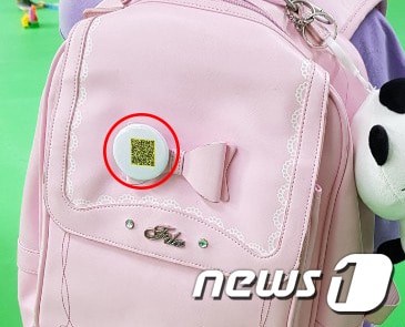 강릉 오성학교 학생 안전 QR코드 운영 모습(강릉 오성학교 제공)ⓒ 뉴스1