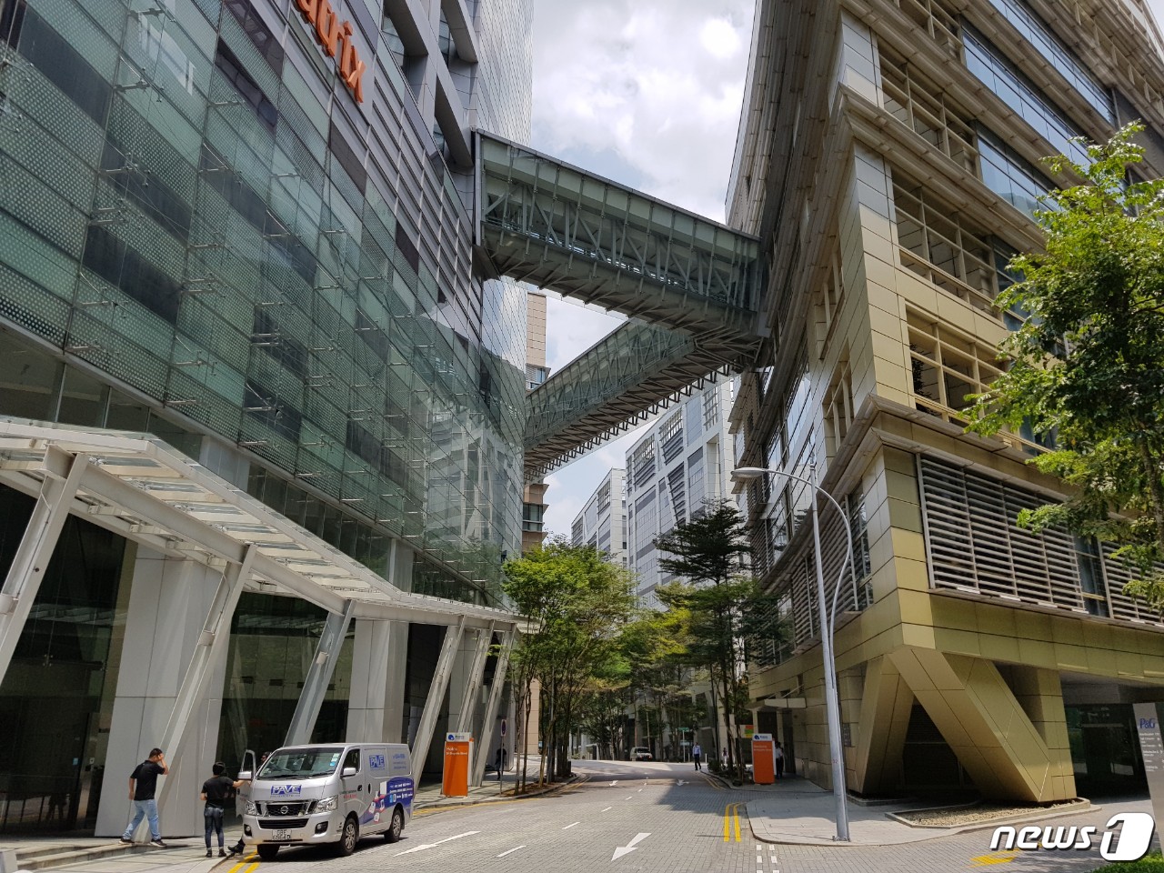 싱가포르 부아노비스타역 인근에 위치한 '바이오폴리스' 생명공학단지(2019.3.21) ⓒ 뉴스1