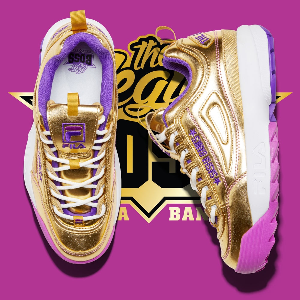 휠라X WWE 콜라보 디스럽터2X 사샤뱅크스 버전 ⓒ 뉴스1