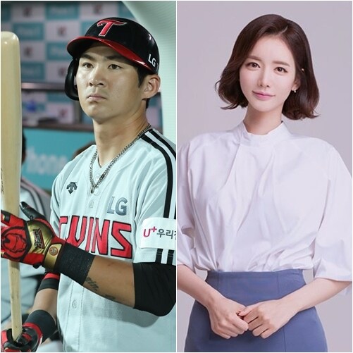 오지환(왼쪽)과 김영은 / 뉴스1 DB, 김영은 인스타그램 ⓒ 뉴스1