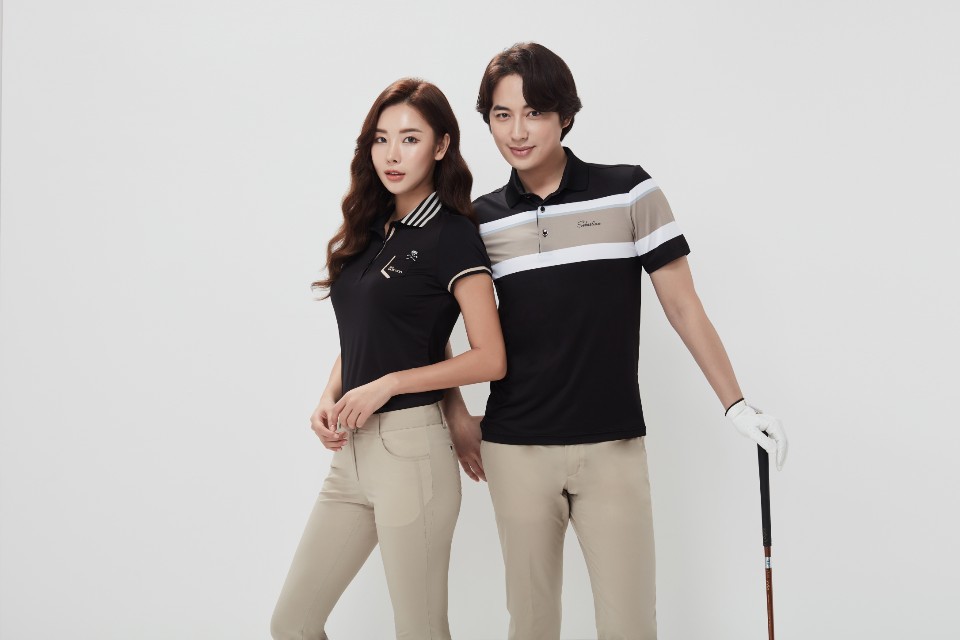 박다현(왼쪽)과 이지훈 / 사진제공=경성어패럴 세바스찬골프웨어 ⓒ 뉴스1