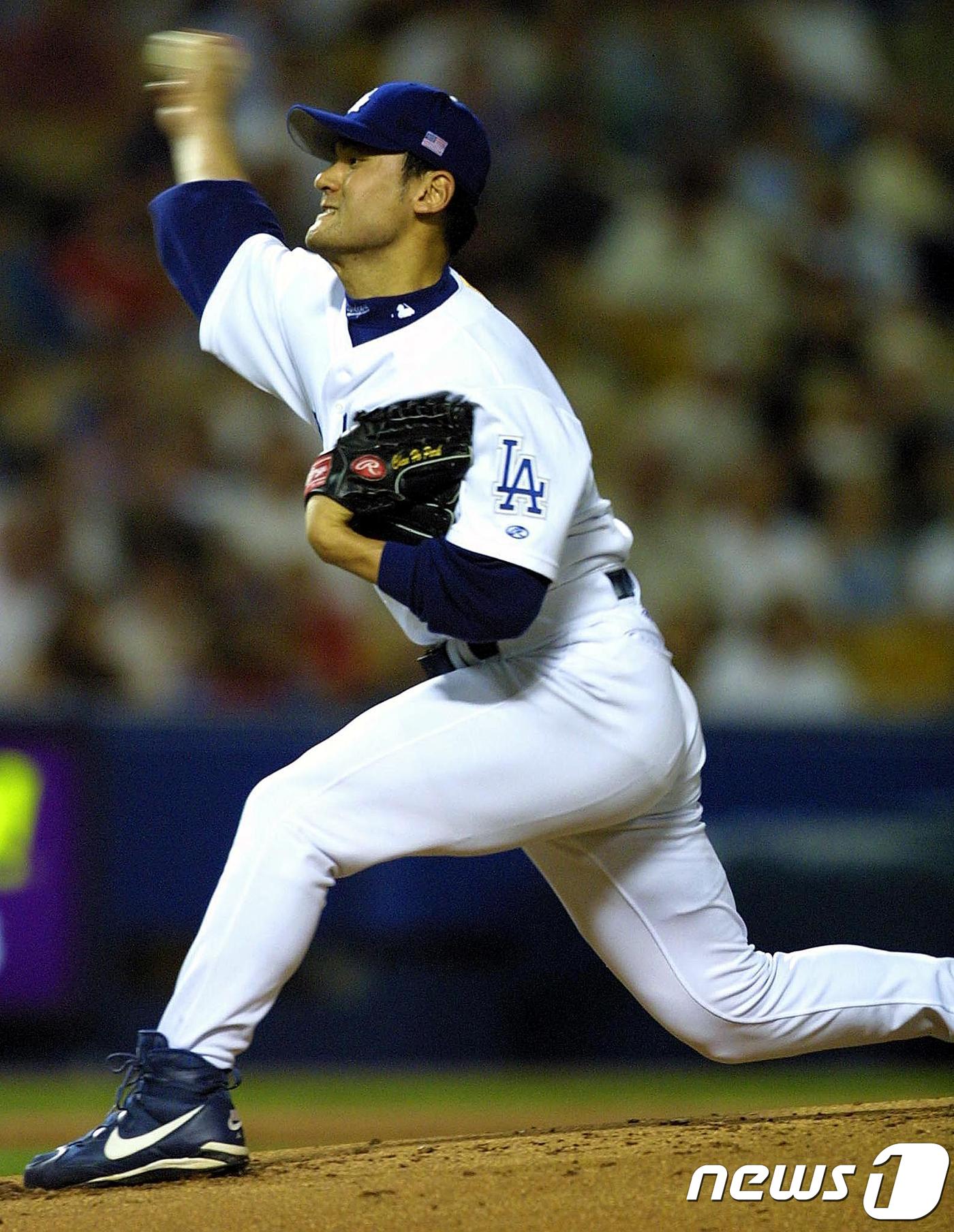 LA 다저스 시절 박찬호. ⓒ AFP=News1