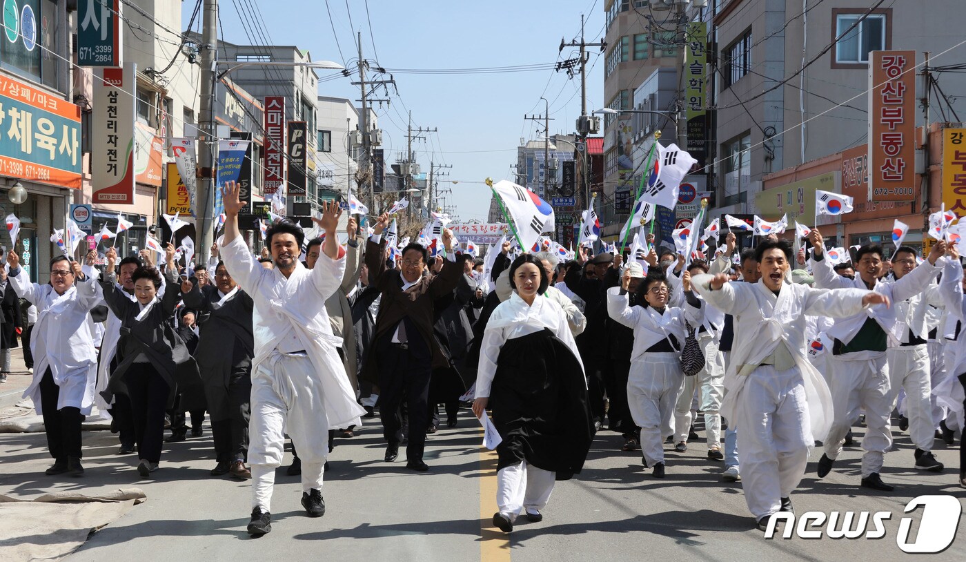 지난 2019년 양양 3·1만세운동 재현 행사(양양군 제공, 재판매 및 DB 금지)