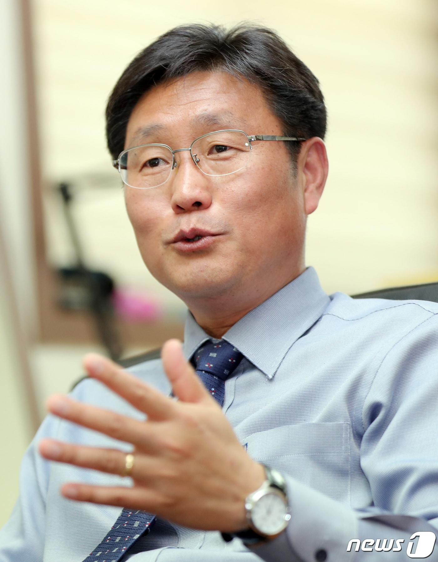 최낙준 32대 전라북도지방변호사회 회장이 12일 전북 전주시 자신의 사무실에서 뉴스1 전북본부와 인터뷰를 하고 있다.2019.5.12/뉴스1 ⓒ News1 문요한 기자