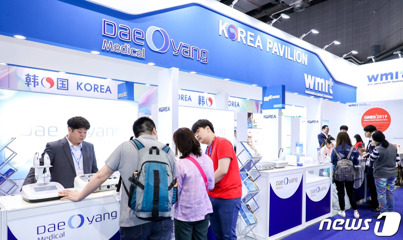 중국 춘계 의료기기 전시회에 조성된 WMIT 공동관(원주의료기기테크노밸리 제공) ⓒ News1 