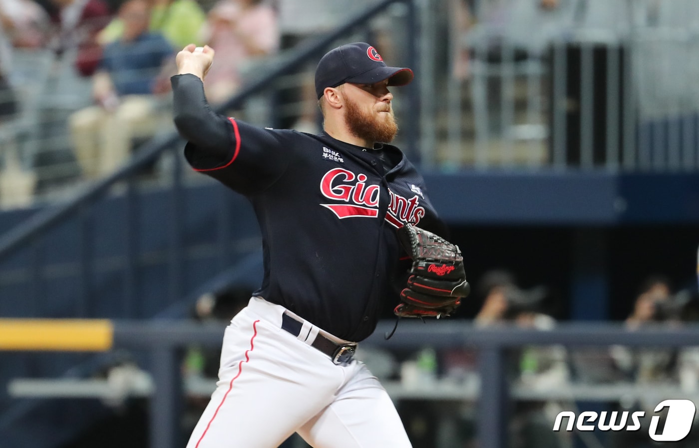 롯데 자이언츠 제이크 톰슨. ⓒ News1 허경 기자