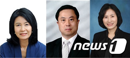 왼쪽부터 문화재청 제29대 ‘문화재위원’에 위촉된 동아대 고고미술사학과 박은경, 박광춘, 정은우 교수.(동아대학교 제공)ⓒ 뉴스1