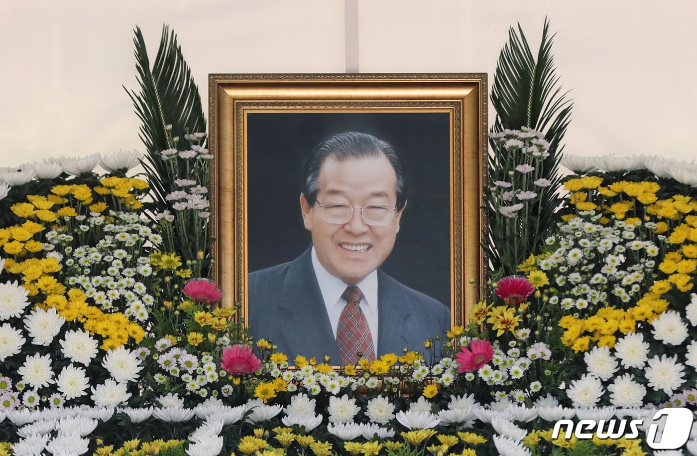 고(故) 김종필 전 국무총리 영정 사진. ⓒNews1