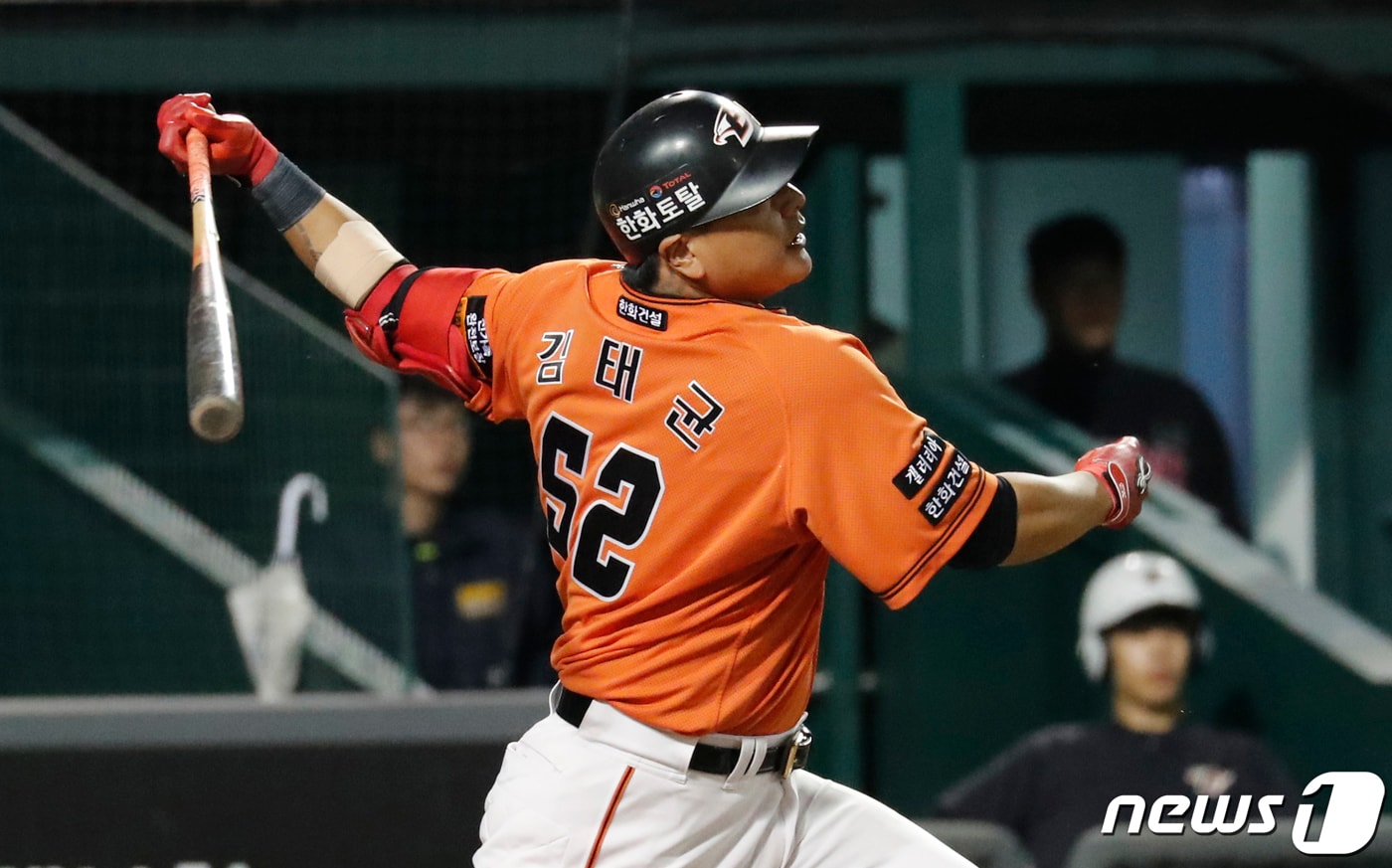 한화 이글스 김태균이 6월 득점권 안타 1위에 올랐다. /뉴스1 ⓒ News1 주기철 기자