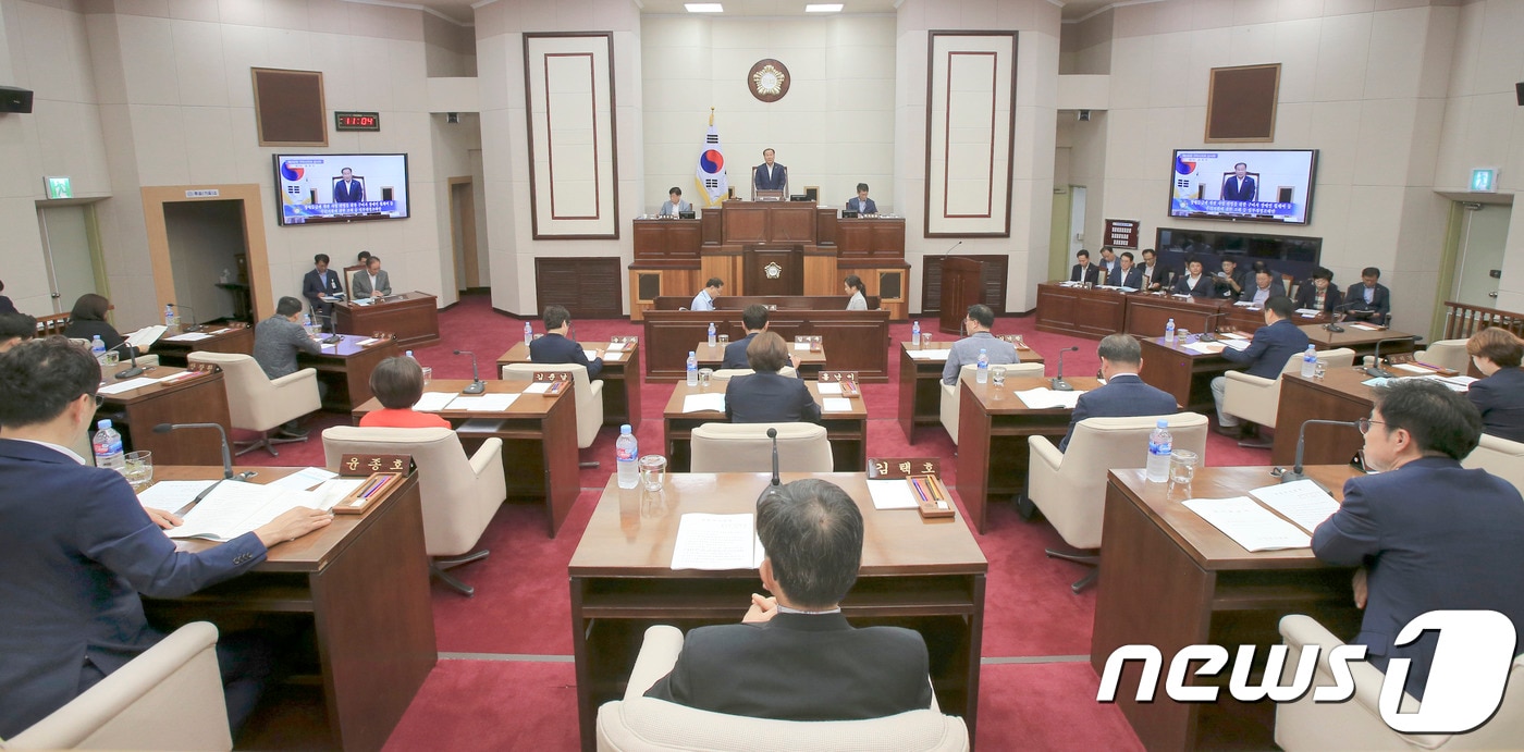 구미시의회 임시회 모습. 뉴스1자료사진/ⓒ 뉴스1