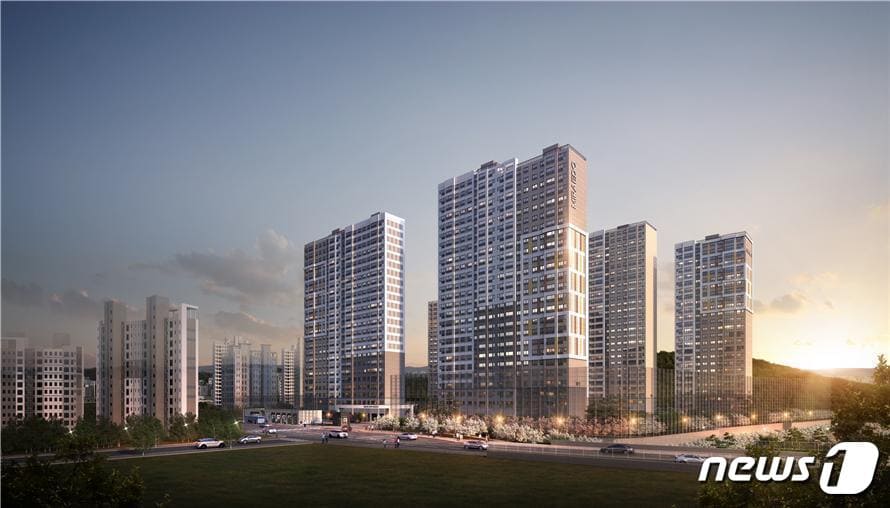 중외공원 모아미래도 투시도.(모아종합건설 제공)2019.7.18/뉴스1 ⓒ News1