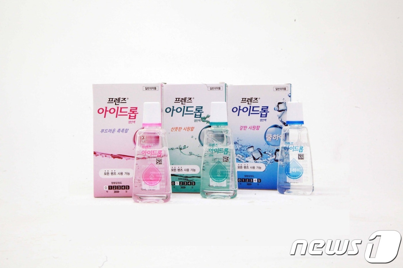 JW중외제약이 디자인을 리뉴얼한 인공눈물 제품 '프렌즈 아이드롭 점안액' 패키지.ⓒ 뉴스1