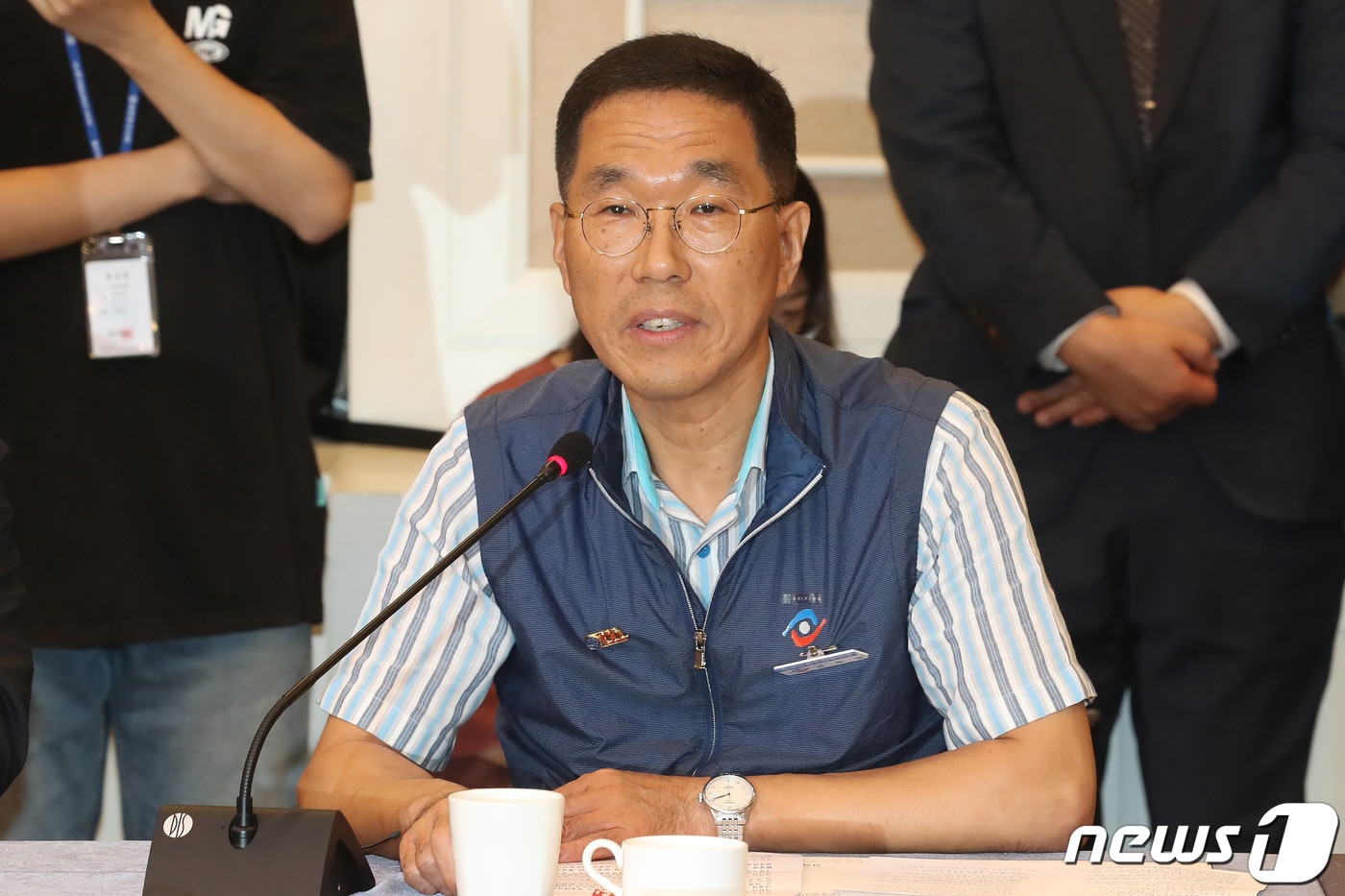 김주영 한국노동조합총연맹 위원장. 2019.8.14/뉴스1