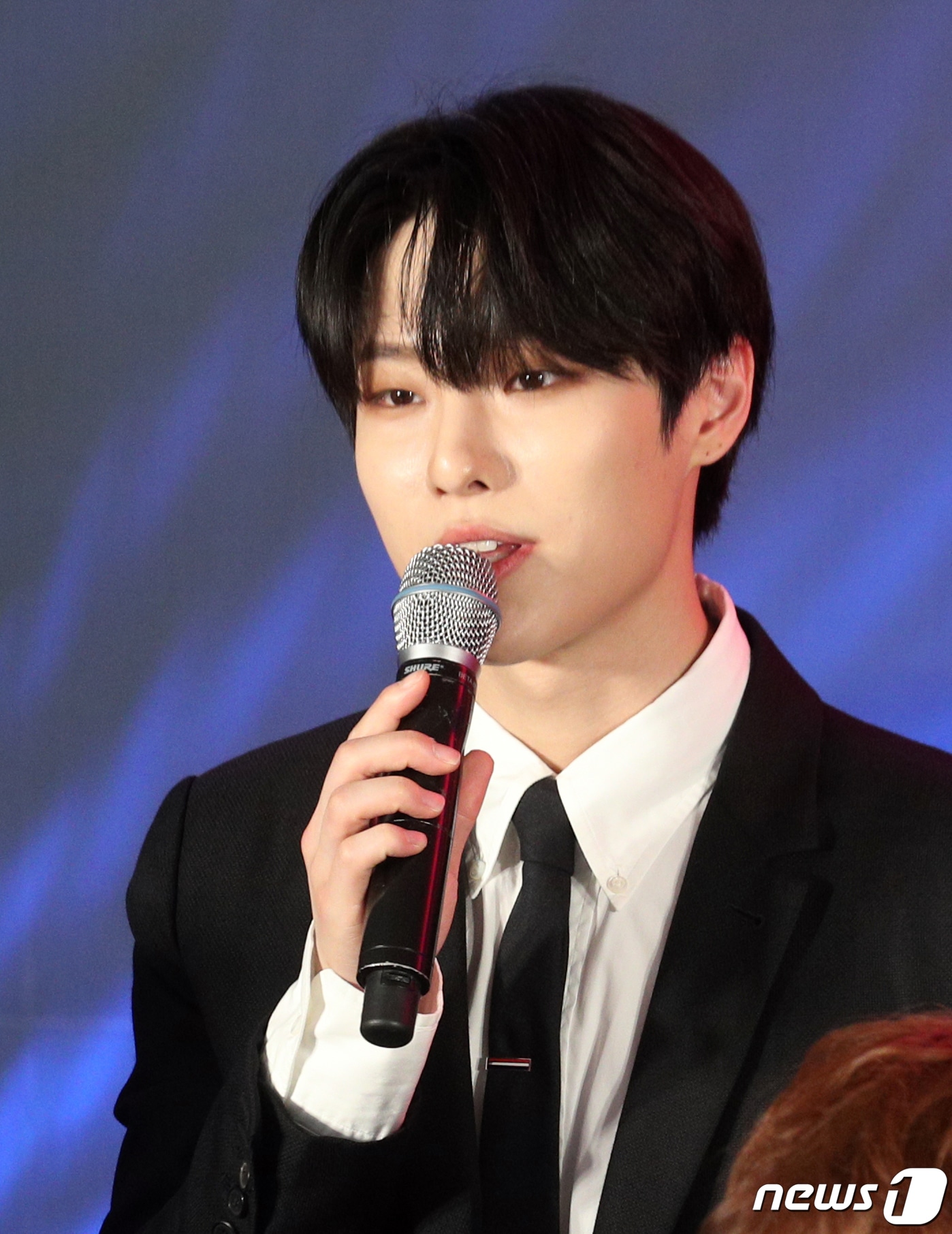 그룹 X1 조승연이서울 구로구 고척스카이돔에서 열린 '프로듀스X101 엑스원 쇼콘'에서 소감을 밝히고 있다. 2019.8.27/뉴스1 ⓒ News1 황기선 기자