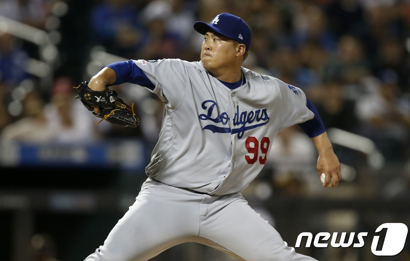 LA 다저스 류현진. ⓒ AFP=뉴스1
