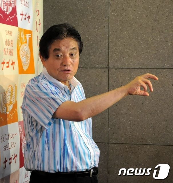 가와무라 다카시 나고야시 시장. <아사히신문 디지털편집부 트위터 갈무리>