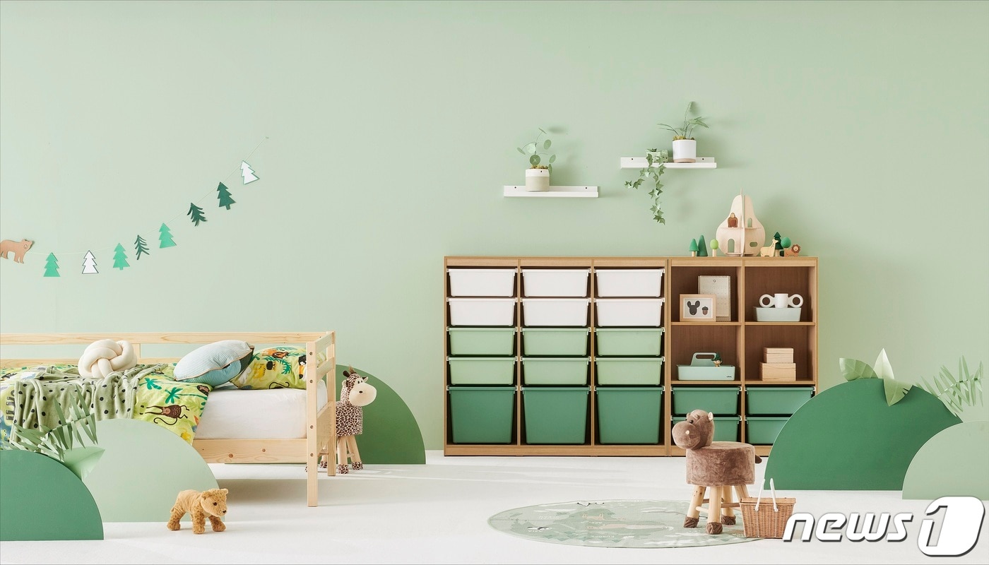 한샘 샘키즈 수납장 '그리너리 에디션' 연출 사진ⓒ 뉴스1