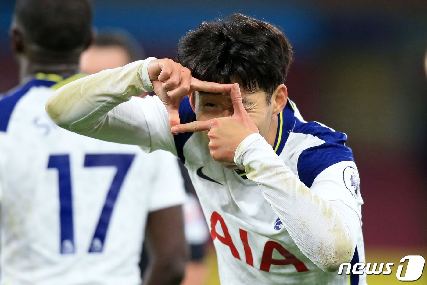 올 시즌 10호골을 성공시킨 토트넘의 손흥민. ⓒ AFP=뉴스1