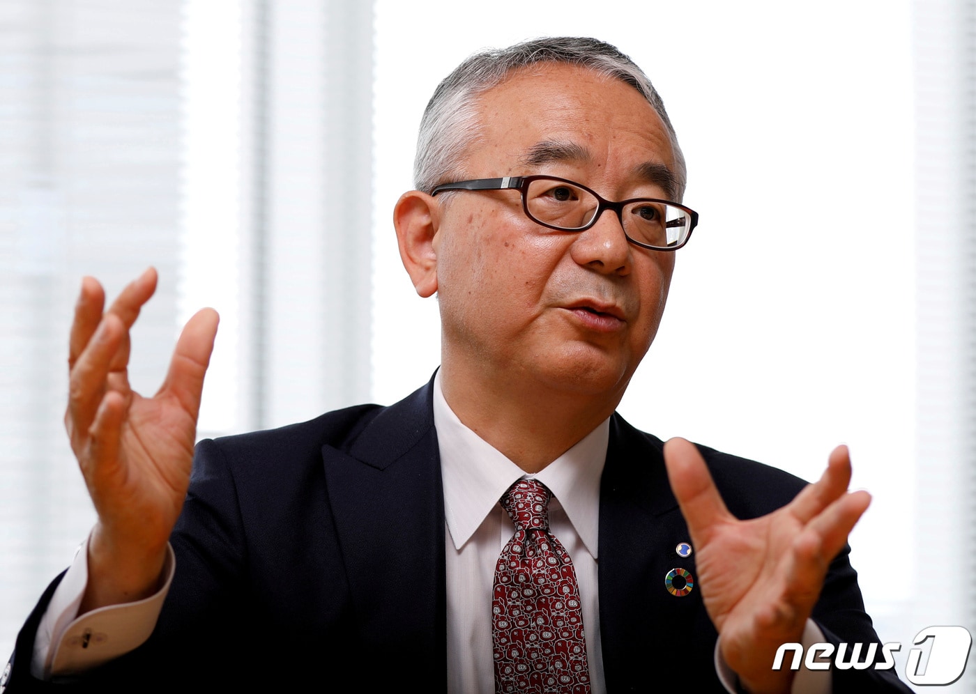 이사오 테시로기 시오노기 사장. ⓒ 로이터=뉴스1