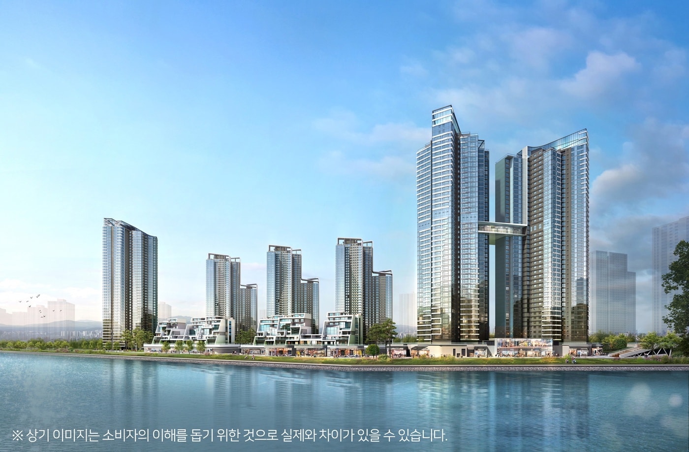 송도자이 크리스탈오션 투시도.(제공=GS건설)ⓒ 뉴스1