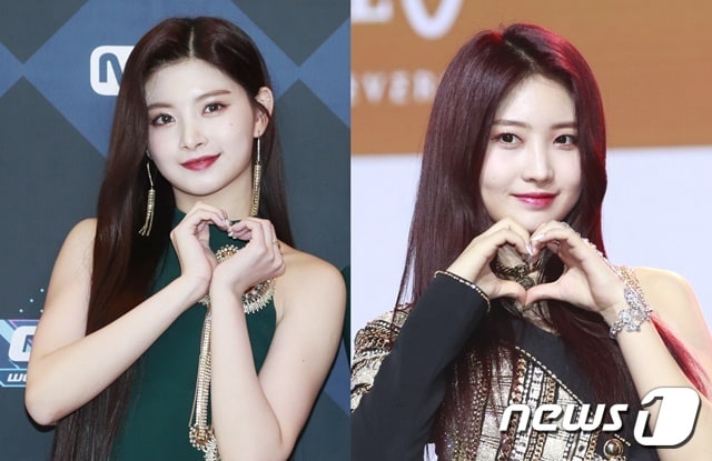 에버글로우 이런&#40;왼쪽&#41;, 시현 ⓒ 뉴스1