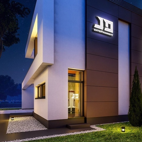 자담치킨의 ‘치킨 아이돌’ 양성 사업이 전개될 가상 회사 ‘자담 엔터테인먼트’의 사옥 ⓒ 뉴스1