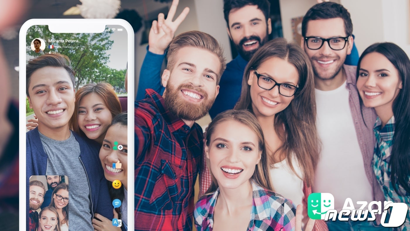 아자르 이용화면 (하이퍼커넥트 제공) ⓒ 뉴스1