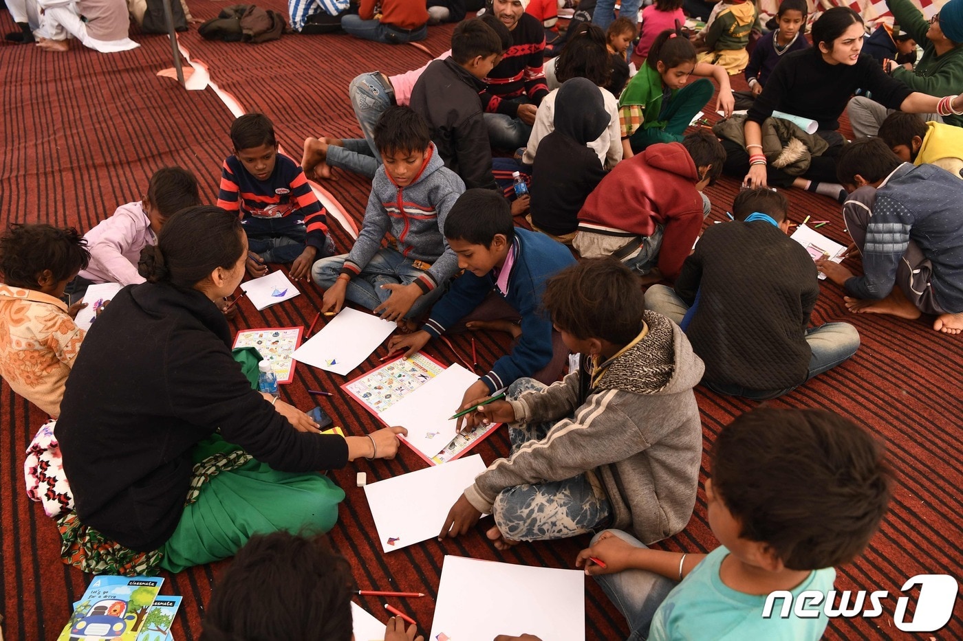 인도의 어린이들ⓒ AFP=뉴스1