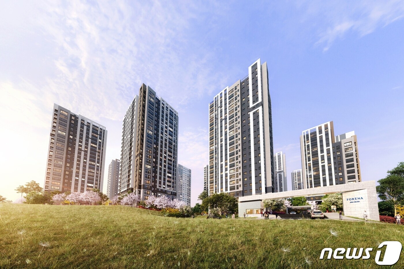"앞마당이 공원"…한화건설 '한화 포레나 인천연수' 이달 분양 - 뉴스1