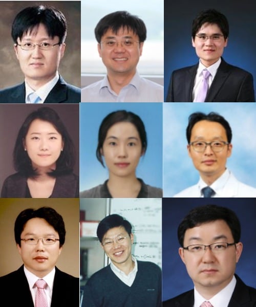 2020년 올해의 기초연구자 &#40;왼쪽 위부터&#41; 박홍규 고려대학교 교수, 신현석 울산과학기술원 교수, 김종구 기초과학연구원 선임연구원, 윤지연 연세대학교 연구교수, 전희정 기초과학연구원 선임연구원, 김형범 연세대학교 교수, 오일권 한국과학기술원 교수, 진성호 부산대학교 교수, 전누리 서울대학교 교수 &#40;과학기술정보통신부 제공&#41; 2020.12.29 /뉴스1