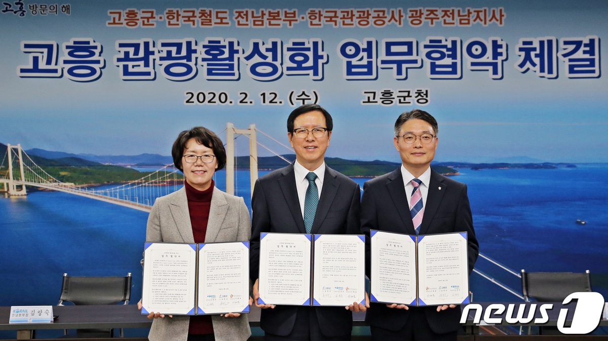 고흥 방문의 해 성공추진 MOU 체결.(고흥군 제공)/뉴스1 ⓒ News1