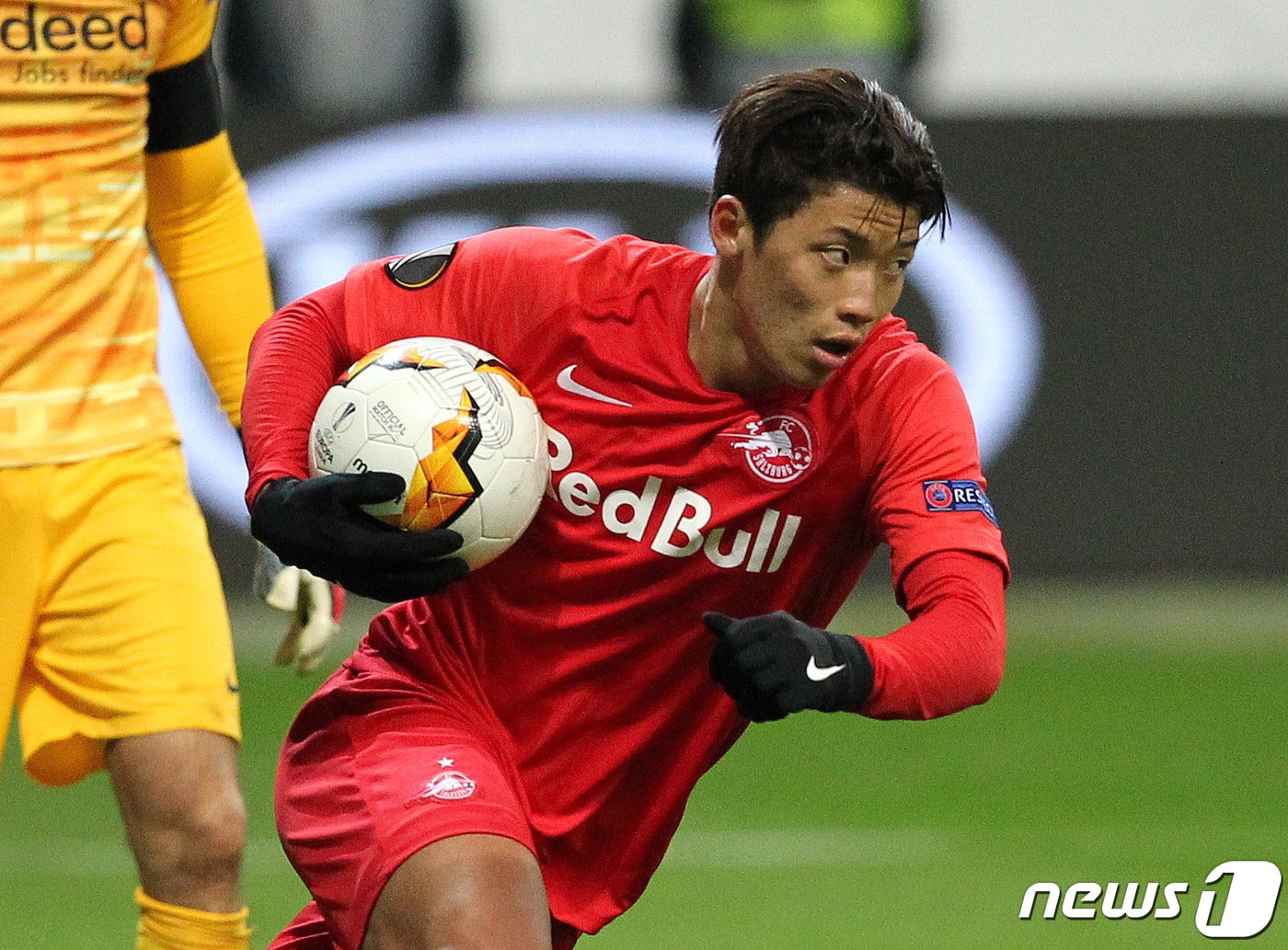 잘츠부르크 황희찬. ⓒ AFP=뉴스1 ⓒ News1 이동원 기자