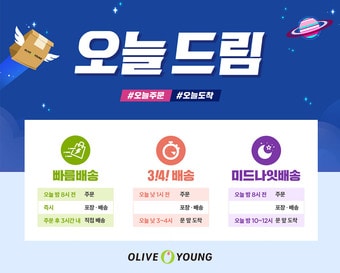 올리브영 '오늘드림' 옵션.ⓒ 뉴스1