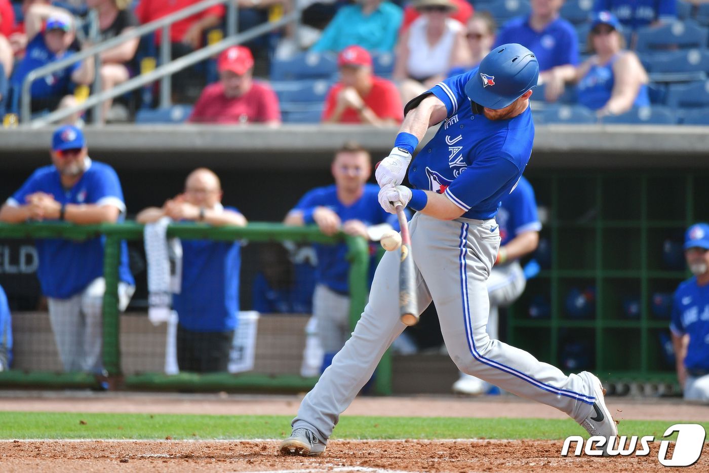 토론토 블루제이스의 시범경기 장면. ⓒ AFP=뉴스1