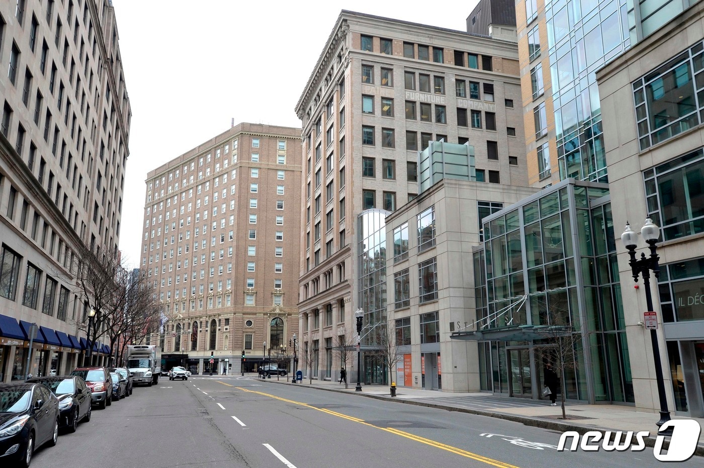 코로나19 당시 재택근무로 한산했던 메사추세츠주 보스턴의 금융지구 거리ⓒ AFP=뉴스1 ⓒ News1 우동명 기자