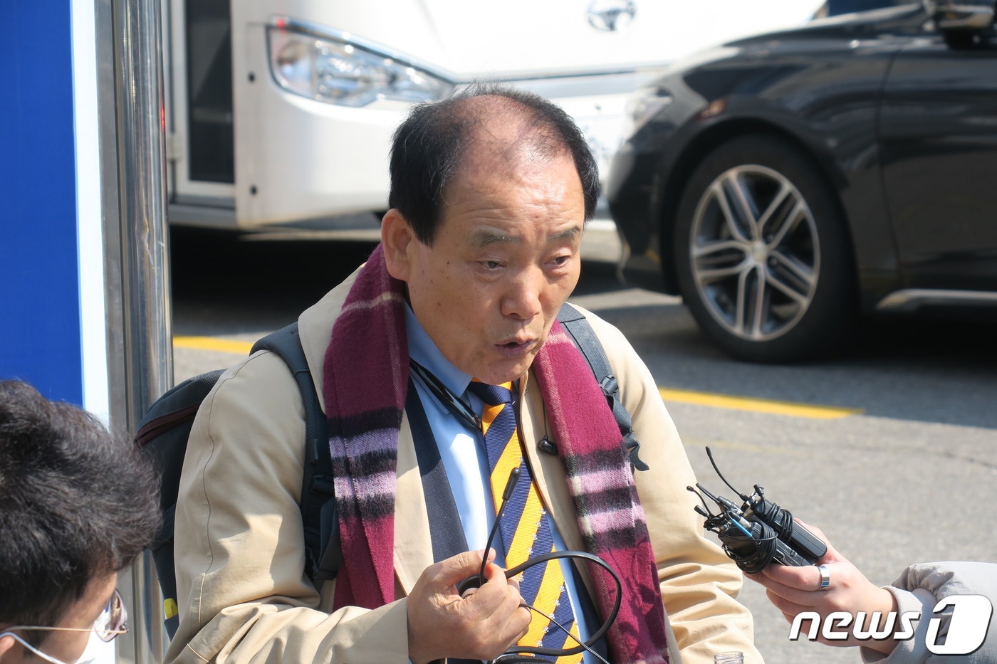 윤석열 검찰총장의 장모 최모씨와 측근들에 대한 수사를 촉구하는 진정인 노덕봉씨 ⓒ 뉴스1