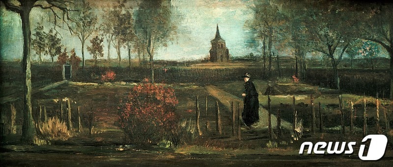 도난된 것으로 추정되는 빈센트 반 고흐의 '봄 정원' @ 뉴스1