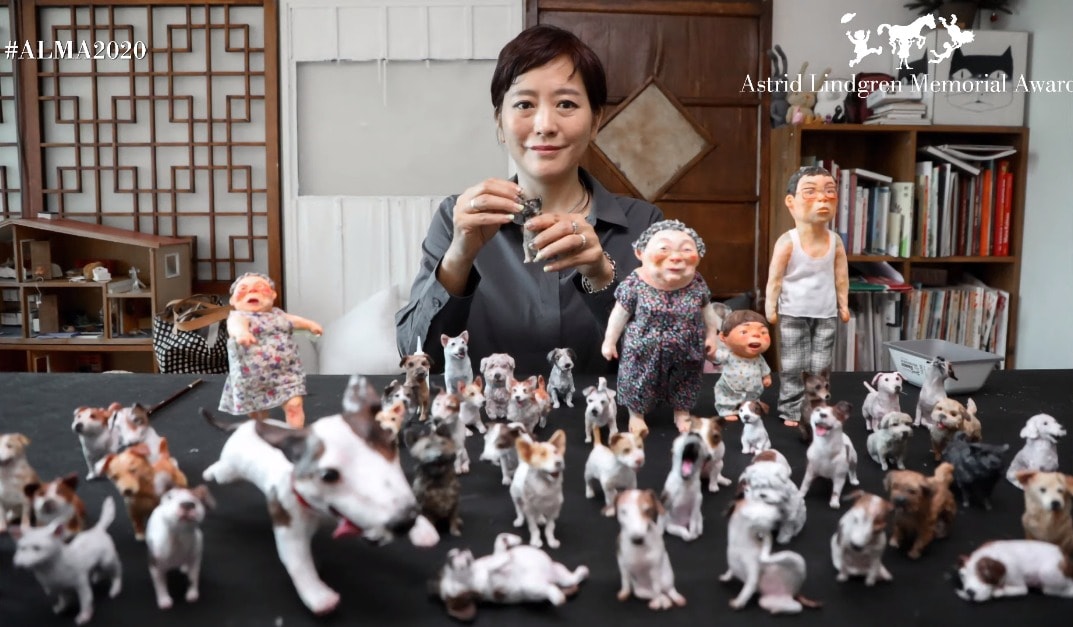 백희나 작가.(유튜브 Astrid Lindgren Memorial Award 캡처ⓒ 뉴스1