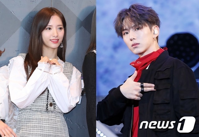우주소녀 보나(왼쪽)와 몬스타엑스 기현 ⓒ 뉴스1