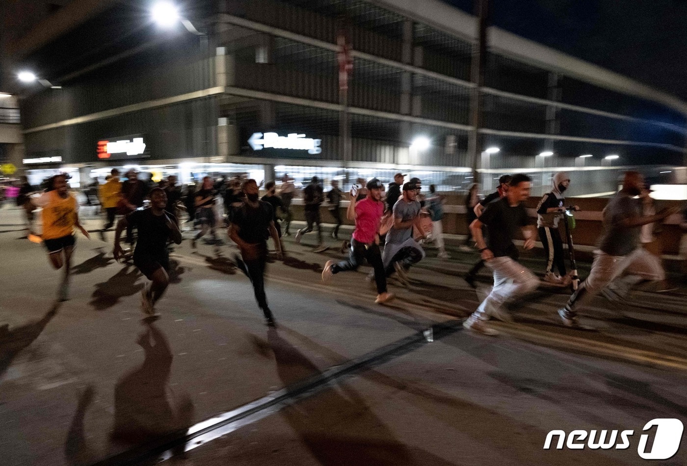 미국 미시간 주 디트로이트의 시위 ⓒ AFP=뉴스1